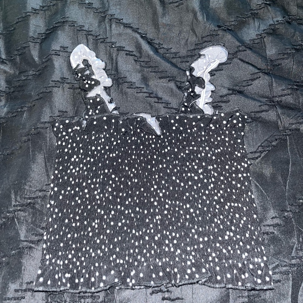 SHEIN Black and White Speckled Camisole